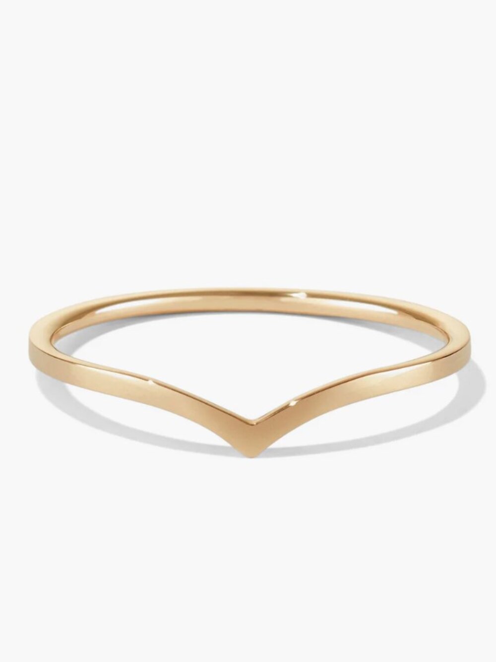 Mejuri Wishbone Ring , 14k Yellow Gold / size 6; perfect condition, like new